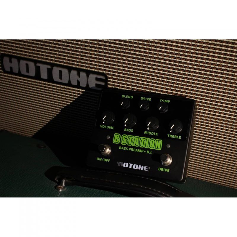 Hotone B Station Bass Preamp m/DI, Mute, og vrengkanal