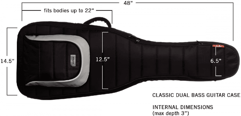 Mono M80-2B-BLK Gigbag 2 Bassgitarer Svart