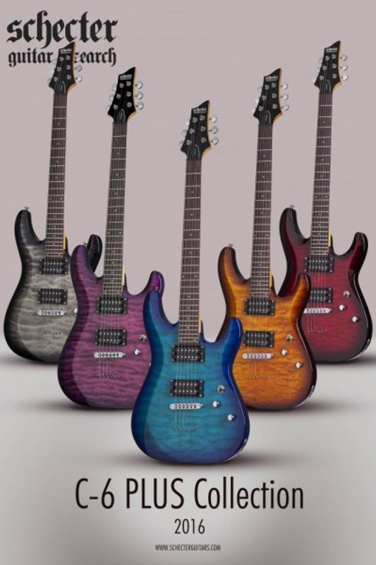 Schecter C-6 PLUS Vintage Sunburst