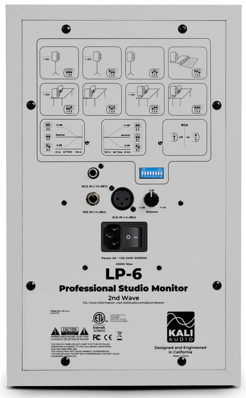 Kali Audio LP-6 V2 W Aktiv Studiomonitor Hvit