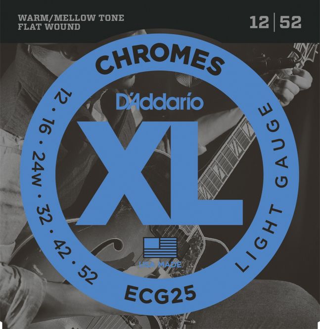 Hovedbilde Daddario ECG25 Chromes Flat ...