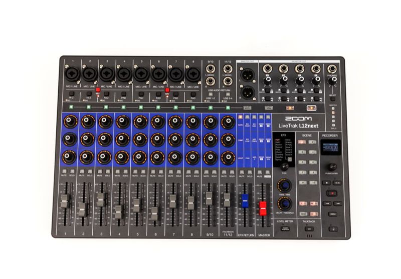 Zoom Livetrak L12Next Mikser og Opptaker